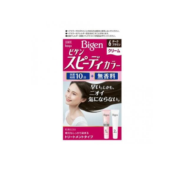 2980円以上で注文可能  ビゲン スピーディカラー クリーム 6 ダークブラウン 1個 (1個)