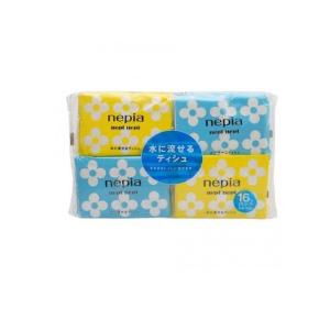 2980円以上で注文可能  ネピア ネピネピ ポケットティシュ 水に流せるタイプ 16個パック (1個)｜みんなのお薬MAX(みんなのお薬)