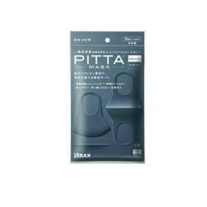 2980円以上で注文可能 ピッタ・マスク レギュラー ネイビー PITTA MASK REGULAR NAVY 3枚 ポリウレタン 耳 痛くなりにくい 通気性が良い 洗える (1個)