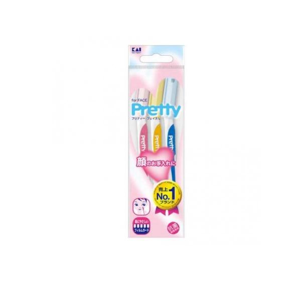 2980円以上で注文可能  貝印 Pretty(プリティー) フェイスL  FRL-3P16 3本 ...