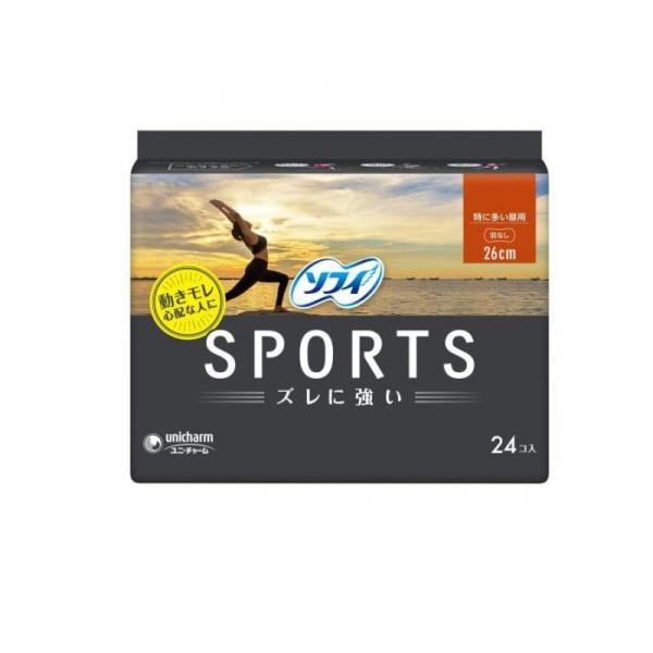 2980円以上で注文可能  ソフィ SPORTS(スポーツ) 特に多い昼用  24枚 ( 羽つき 2...