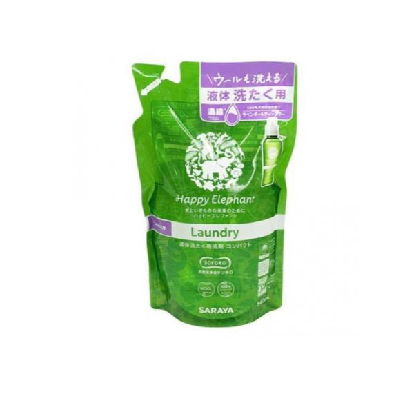 2980円以上で注文可能  ハッピーエレファント 液体洗たく用洗剤コンパクト 詰め替え用 540mL...