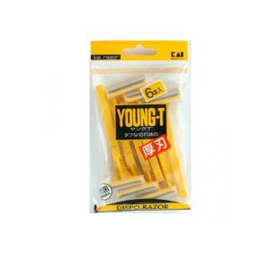 2980円以上で注文可能 貝印 カミソリ ヤングT-6 厚刃 6本入 (YNGT-6P) (1個)