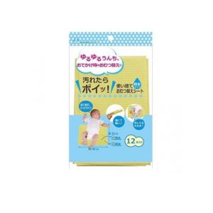 2980円以上で注文可能 日本パフ わんわんベビー 使い捨ておむつ替えシート 12枚 (1個)