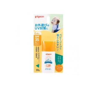 2980円以上で注文可能  ピジョン(Pigeon) UVベビーミルク ウォータープルーフ SPF35 30g (1個)