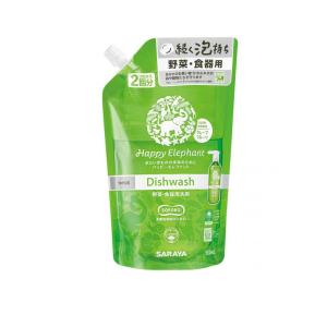 2980円以上で注文可能 ハッピーエレファント 野菜・食器用洗剤 グレープフルーツ 詰め替え用 500mL (1個)