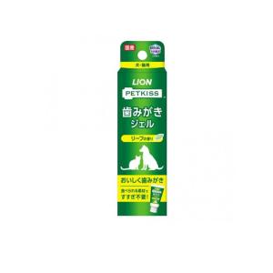 2980円以上で注文可能 PETKISS ペットキッス 犬猫用 歯みがきジェルリーフの香り 40g (1個)