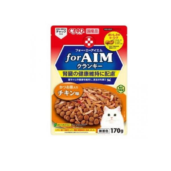 2980円以上で注文可能  いなば for AIM  クランキー 猫用 かつお節入り チキン味 17...