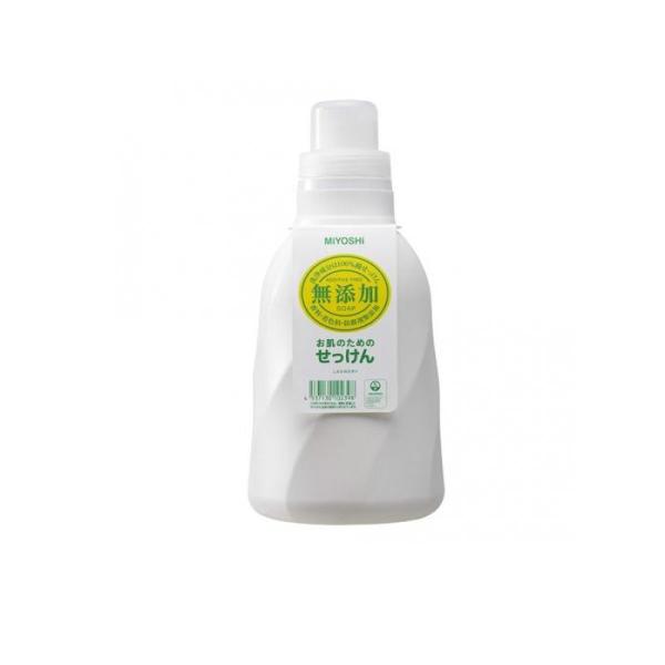 2980円以上で注文可能  ミヨシ石鹸 無添加お肌のための洗濯用液体せっけん 本体ボトル 1.1L ...
