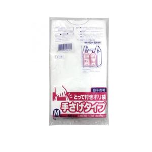 2980円以上で注文可能 日本サニパック とって付きポリ袋 M 白半透明 50枚入 (1個)