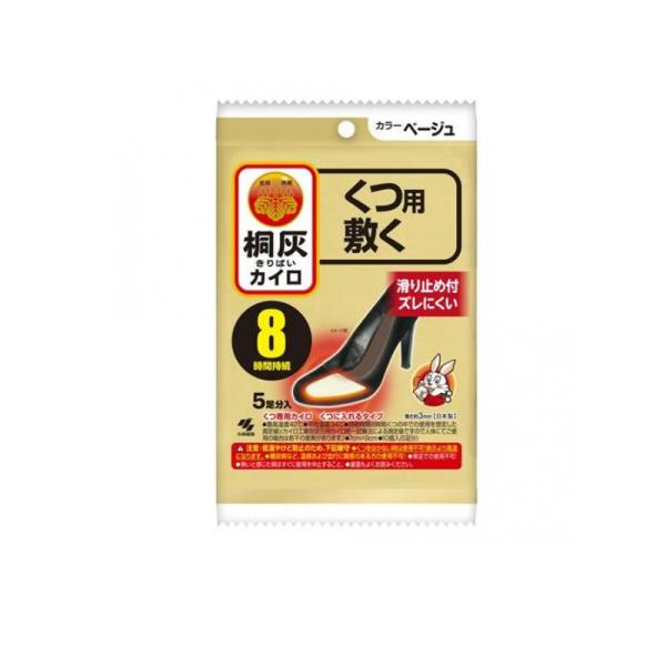 2980円以上で注文可能  桐灰カイロ くつ用 敷く ベージュ 5足分入 (1個)