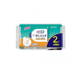 2980円以上で注文可能  ライフリー らくらくおしりふき トイレに流せる 72枚入× 2個パック (1個)｜みんなのお薬MAX(みんなのお薬)