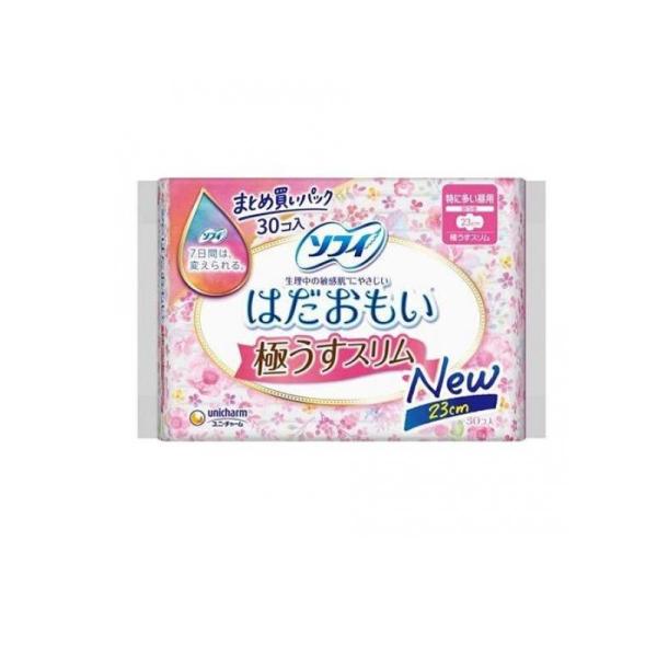 2980円以上で注文可能  ソフィ はだおもい 極うすスリム 特に多い昼用 30個入 (羽つき 23...