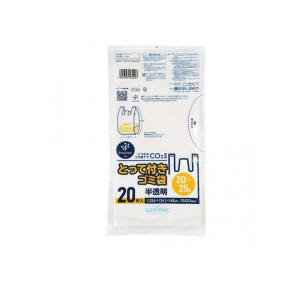 2980円以上で注文可能 日本サニパック とって付きゴミ袋 nocoo in ノクーイン 半透明 20〜25L 20枚入 (1個)