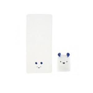 2980円以上で注文可能 CB JAPAN (シービージャパン) カラリズーイ 吸水アニマル フェイスタオル 80×30cm 1枚入 (シロクマ) (1個)