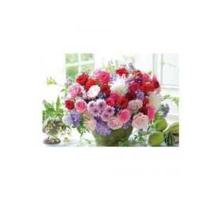 2980円以上で注文可能 やのまんコンパクトピース500pcsジグソーパズル 35-28 ブリリアントフラワー 26× 38cm (1個)