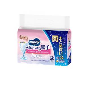 2980円以上で注文可能 ムーニー おしりふき 水分たっぷり厚手 詰め替え用 512枚入 (64枚×8コ) (1個)
