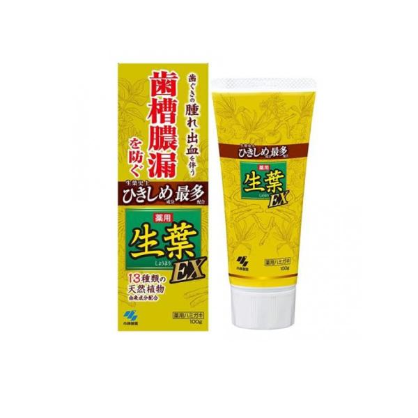 2980円以上で注文可能  歯磨き粉 歯槽膿漏 歯茎 虫歯 口臭 生葉(しょうよう)EX 100g ...