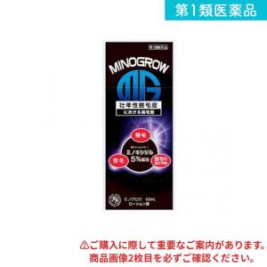 第１類医薬品 ミノグロウ 60mL 発毛剤 育毛剤 男性用 ミノキシジル 岩城製薬 (1個)