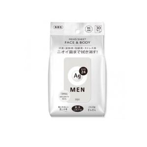 Ag DEO24 MEN(エージーデオ24メン) メンズシート フェイス&ボディ 無香性 30枚 (1個)｜minoku-premium