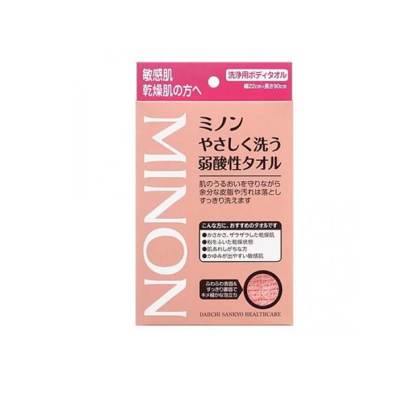 ミノン やさしく洗う弱酸性タオル 1枚 (1個)