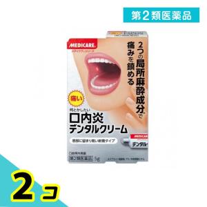 第２類医薬品 メディケア デンタルクリーム 5g 2個セット｜みんなのお薬プレミアム(みんなのお薬)
