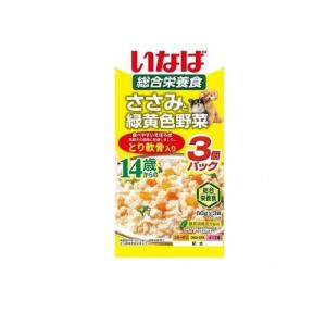 いなば 犬用総合栄養食 ささみと緑黄色野菜 14歳からのとり軟骨入り 60g (×3袋) (1個)