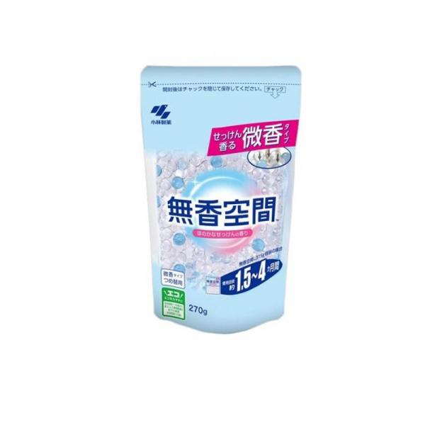 無香空間 ほのかなせっけんの香り 微香タイプ 270g (詰め替え用) (1個)