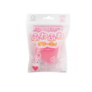 KOKUBO(コクボ) ふわふわクリーミィ ハートスポンジ入り洗顔ネット 1個入 (1個)