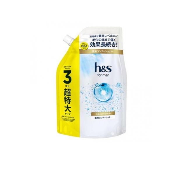 h&amp;s for men スカルプゴールド 薬用コンディショナー 詰め替え用 超特大サイズ 900g ...