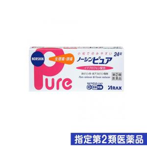 指定第２類医薬品ノーシンピュア 24錠 痛み止め薬 生理痛 月経痛 頭痛薬 解熱鎮痛剤 イブプロフェン 非ピリン系 市販 (1個)｜minoku-premium