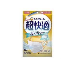 超快適マスク 息ムレクリアタイプ 6枚入 (小さめサイズ) (1個)