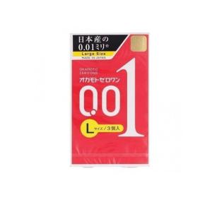 オカモト ゼロワン(0.01)  コンドーム 3個入 (Lサイズ) (1個)｜minoku-premium