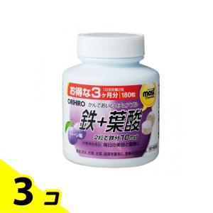 MOSTチュアブル 鉄+葉酸 180粒 (プルーン味) 3個セット