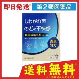 響声破笛丸料エキス顆粒KM 9包 漢方 のど しわがれ声