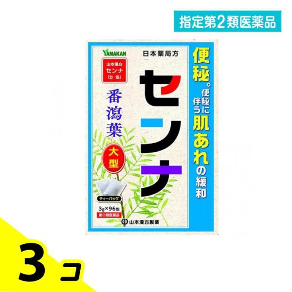 指定第２類医薬品 山本漢方 センナ「分包」(ティーバッグ) 96包 (大型) 3個セット