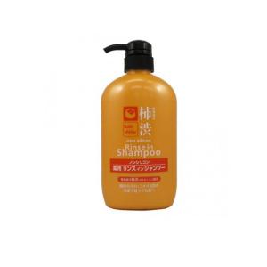 熊野油脂 薬用 柿渋リンスインシャンプー ポンプ 600ml×1個の商品画像