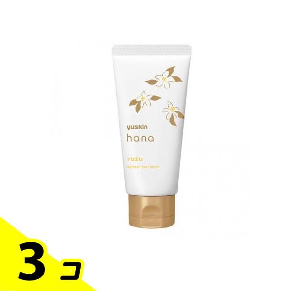 高保湿 低刺激 手荒れ ユースキン hana ハナ ハンドクリーム ゆず 50g 3個セット