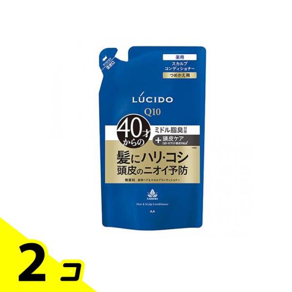 LUCIDO(ルシード) 薬用ヘア&amp;スカルプコンディショナー 380g (詰め替え用) 2個セット