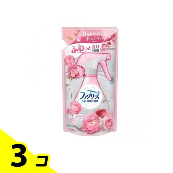 ファブリーズ  with レノアハピネス アンティークローズ&amp;フローラルの香り 詰め替え用 320m...