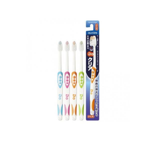 Doクリア ドゥークリアハブラシ コンパクトヘッド かため 1本入 (色指定不可) (1個)