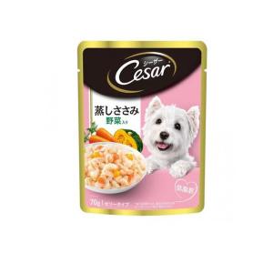 シーザー パウチ 1歳からの成犬用シーザー 蒸しささみ 野菜入り 70g (1個)