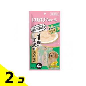 いなば 犬用 ちゅ〜る(ちゅーる) 1歳までの子犬用 とりささみ 14g (×4本) 2個セット