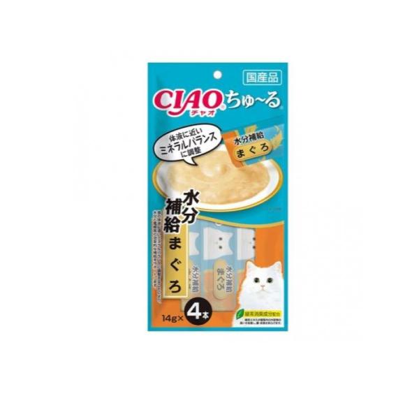 いなば 猫用おやつ CIAOちゅ〜る(チャオちゅーる) 水分補給 まぐろ 14g (×4本) (1個...