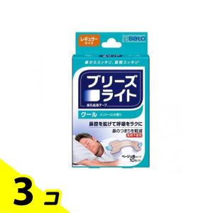 ブリーズライト クール(メントールの香り) ベージュ色タイプ 10枚 (レギュラーサイズ) 3個セット
