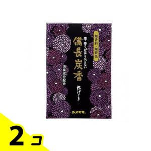 カメヤマ 線香 花げしき 備長炭 黒 ミニ寸 50g 2個セット