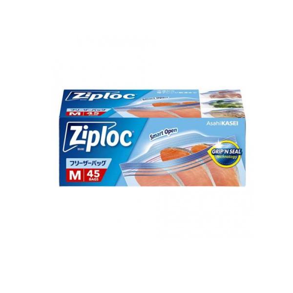 Ziploc(ジップロック) フリーザーバッグ Mサイズ 45枚入 (1個)