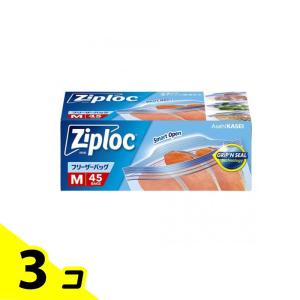 Ziploc(ジップロック) フリーザーバッグ Mサイズ 45枚入 3個セット