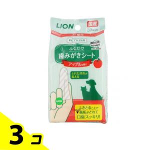 PETKISS ペットキッス 犬猫用 歯みがきシートアップルの香り 30枚入 3個セット