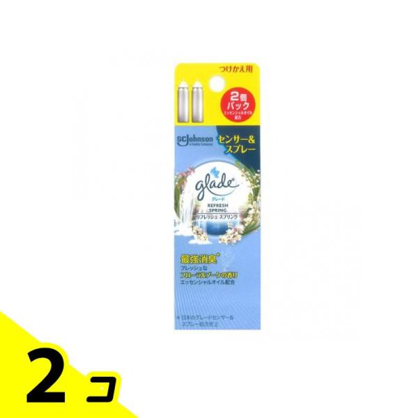 glade グレード 消臭センサー&amp;スプレー つけかえ用 リフレッシュスプリング 18mL× 2本入...